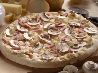 PIZZA CRÉMIÈRE LARDONS OIGNONS
