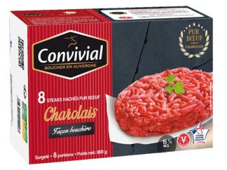 STEAKS HACHES CHAROLAIS GROS GRAIN  15% MG