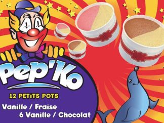 PETITS POTS  6 VANILLE/FRAISE 6 VANILLE/CHOCOLAT