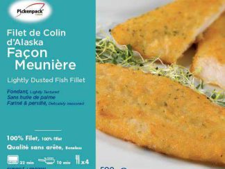 FILETS DE COLIN  FAÇON MEUNIÈRE