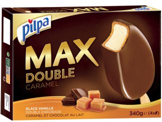 4 BÂTONNETS MAX DOUBLE VANILLE CHOCOLAT LAIT CARAMEL